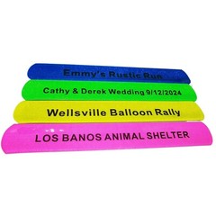20Pcs Custom Slap Bracelets Personalized Snap Bands Wristbands for Party Favors