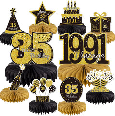 10PCS 90Th Birthday Decorations Centerpieces for Table Decorations, 2026 Vintage
