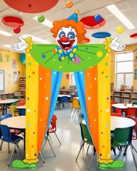 Mindsoft 3 Pcs Carnival Circus Party Decorations Circus Clown Birthday Decor Doo
