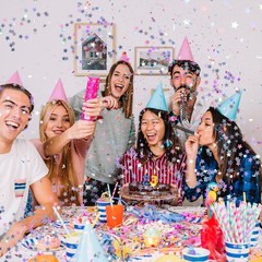 3000 PCS Iridescent Star Confetti Metallic Foil Sequin Sprinkles Table