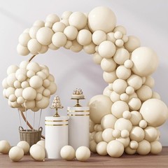 129pcs Latex Different Sizes 18,12,10,5 Inches Balloons for Garland Arch