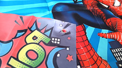 Spider-Man Birthday Banner Backdrop Letters Tablecloth 3 Set