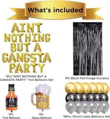 Aint Nothing But A Gangster Party Decorations 90s Party Decorations for Adult…