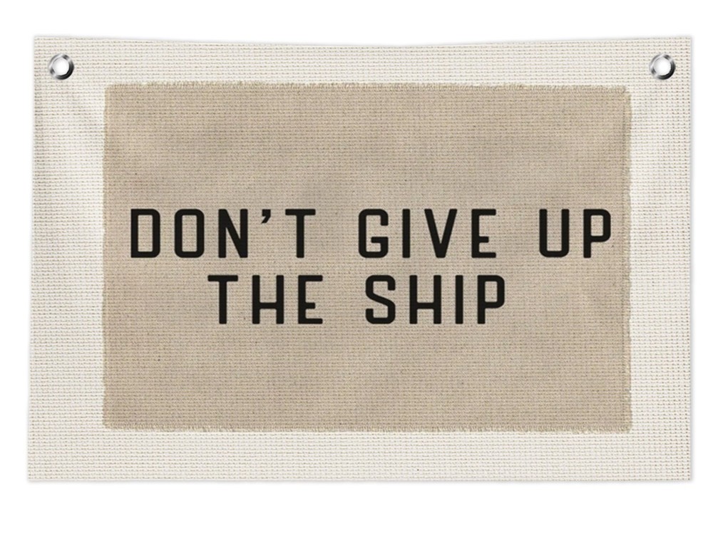 Coastal Beach Wall Decor, Beachy Room Decor Canvas Banner, Don’t Give Up the …