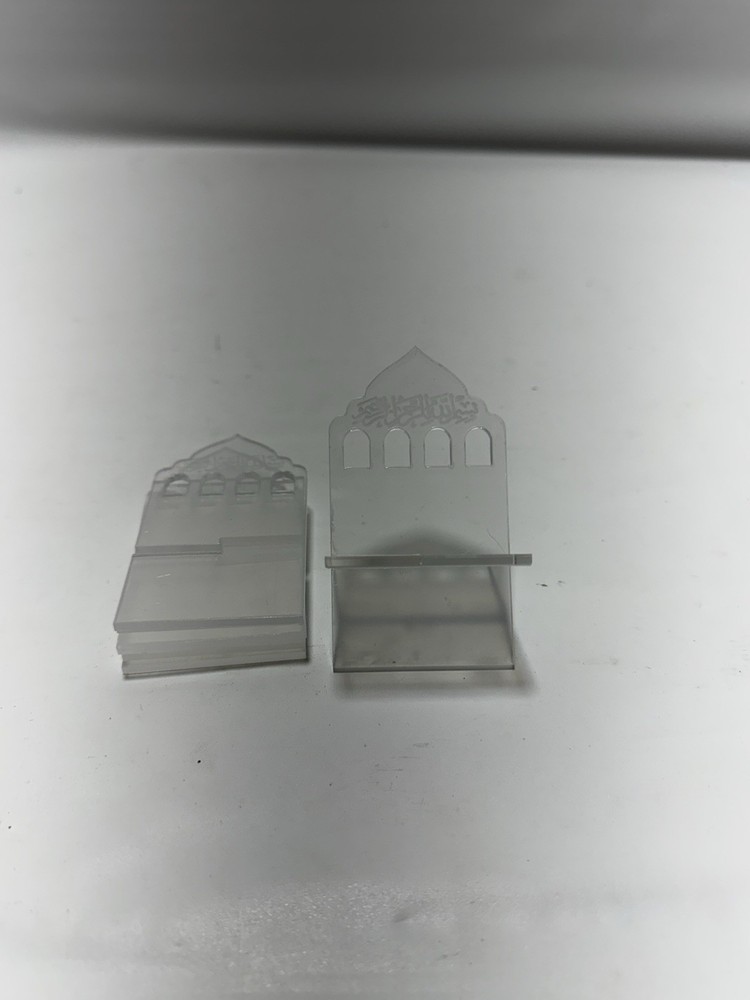 Potchen Ramadan Acrylic Date Holders Islamic Table Decor 4 Pack