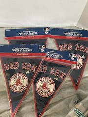 Boston Red Socks Pennant Banner- 4 Banners – 12 Ft Banner Each Baseball