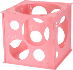 2-10 Inch Collapsible Plastic Balloon Sizer Box Cube, Balloon Size Measurement T