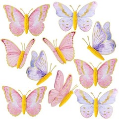 10 Pcs Butterfly Party Decorations 3D Hanging Birthday Decorations