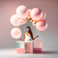baby shower decorations for girl Kit, Balloons Box Decor with BABY letters .