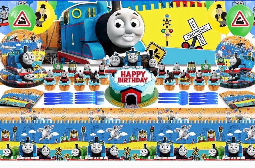 Thomas&Friends Birthday Party Supplies 119 Pieces 10 Guests