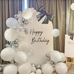 134Pcs White Balloons Different Sizes 5 10 12 18 Inch White Balloon Garland A…