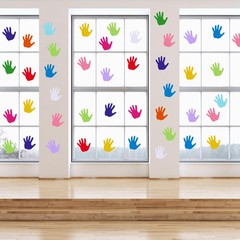 360 PCS Hand Cutouts Paper 3.9 Inch Assorted Color Die Cuts DIY Craft School