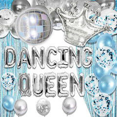 Blue Dancing Queen Birthday Decoration Dancing Queen Party Decorations Mamma Mia