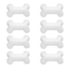 10PCS Dog Bone Foil Balloon White Aluminum Mylar Foil Pet-Themed Balloons, Pe…