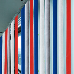 Crepe Paper Streamers 4 Rolls 328Ft, Red White Blue Silver Paper Party Streamers