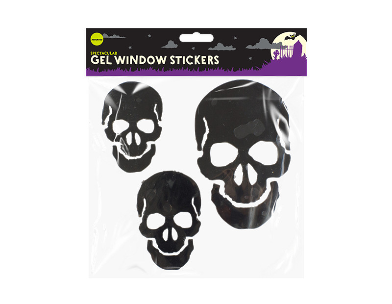 Halloween Window Party Decoration Cling Stickers Ghost Skull Witch Bat Spider