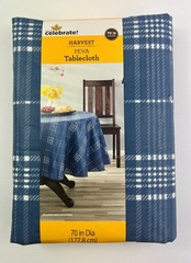 Peva Harvest Round Tablecloth – 70″ Dia.- Free Shipping X9