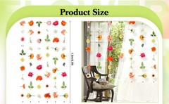 6 Pcs 35.4 ft Flower Garlands Artificial Wildflower Vines Floral Hanging