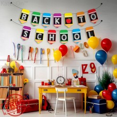 KatchOn Back To School Banner Multicolor