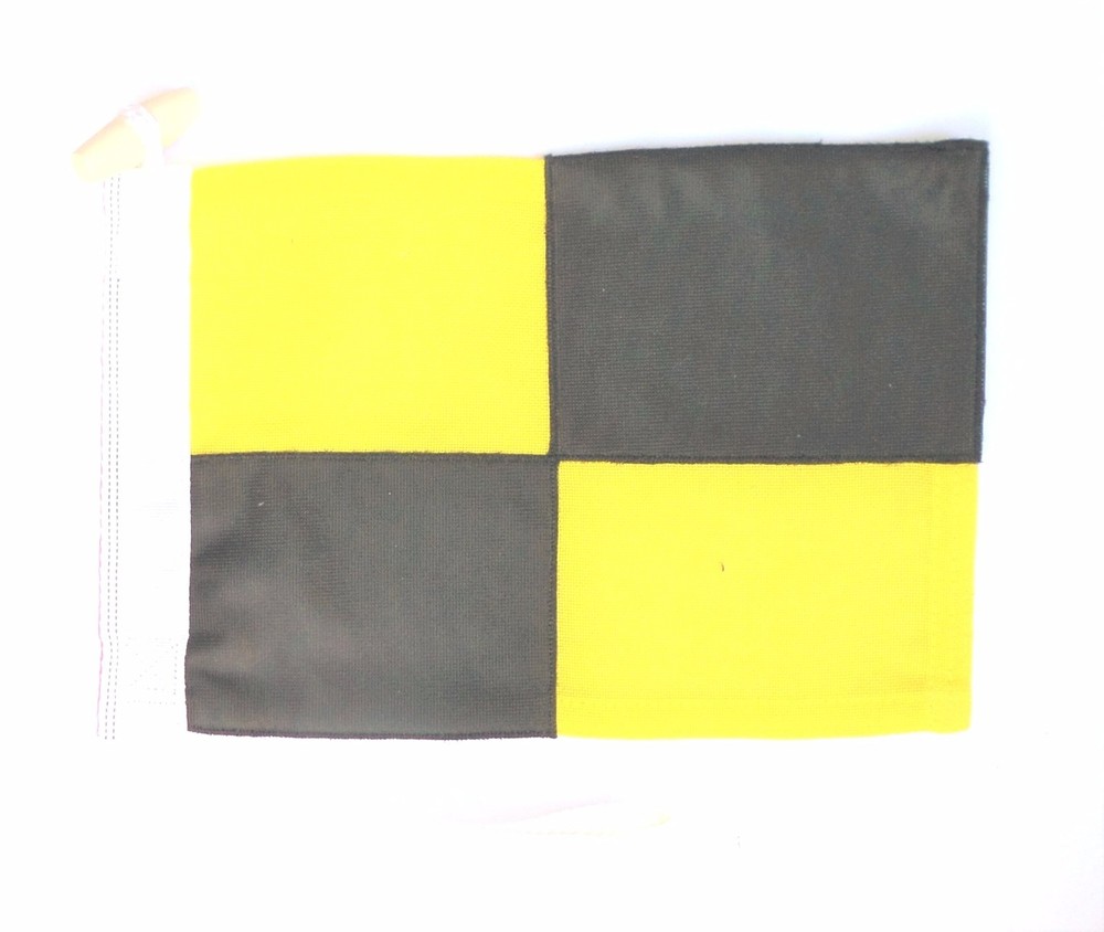 Sewn ICS Nautical Signal Flag Letter ‘L’ Lima – Made In The UK