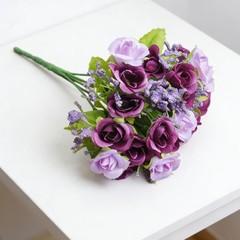 Silk Artificial Rose Buds 22cm for Table Centerpiece Home Office Wedding Decor