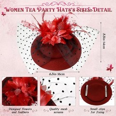 Retro Style Fascinators Headband Variety Pack