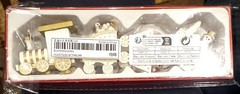 Christmas Decor Wooden Train Decoration Ornament – WHT – NEW – FAST SHIPPING
