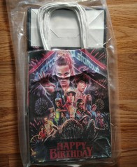 Stranger Things Birthday Paper Party Bags Double Sided 12 Pack
