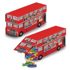 BRITISH DOUBLE DECKER BUS CENTREPIECE PARTY TABLE DECORATION LONDON TRANSPORT