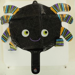 HALLOWEEN PARTY SUPPLY SET, BANNER, BALLOONS INC FOIL, PAPER FRILLS & POMPOMS