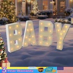 «BABY» Letter Light LED Light Up Letters for Baby Birthdays/Showers KT Board