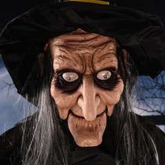 Life Size Hanging Talking Witch – Animated Halloween Witch with Sound Activation