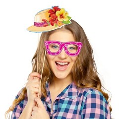 Hawaiian Luau Party Decorations Photo Booth Props Aloha Party Decorations Pho…