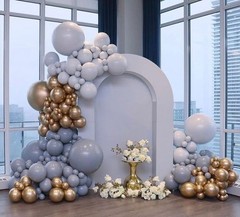Gray Latex Balloons 100 Pack 12″ Helium for Birthday, Baby Shower, Wedding