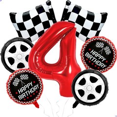 Racing Car Balloons Need Four Speed Decorations for Boys, 40 inch Race Car Ba…