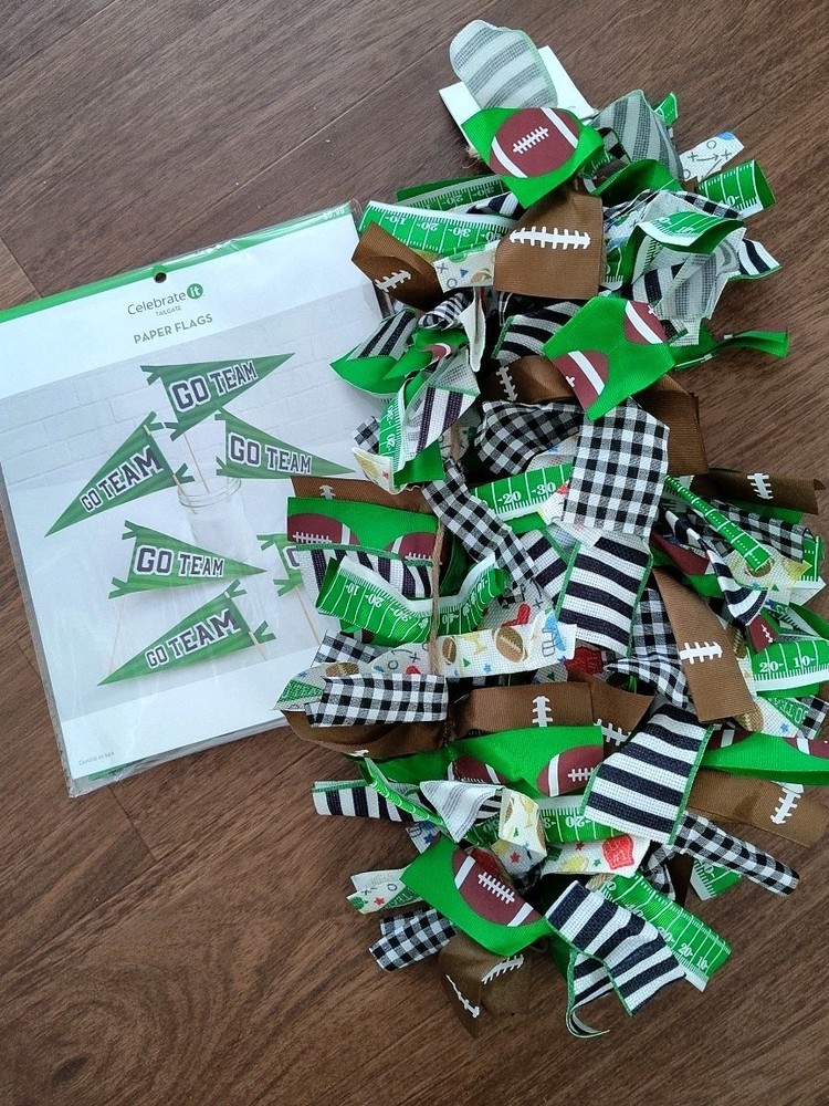 Football Garland Party Game Tailgate Decoration 6 Ft Hanging Banners Sports