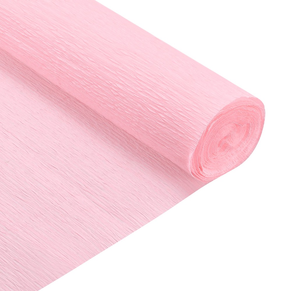 2pcs Crepe Paper Rolls DIY Decorations 7.5ft Long 20 Inch Wide, Light Pink