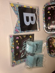 90s Party Pack birthday supplies 76 Pieces 16 Guest Set