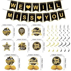 Farewell Party Decorations, Rude That You’Re Leaving But Ok Black Gold 2