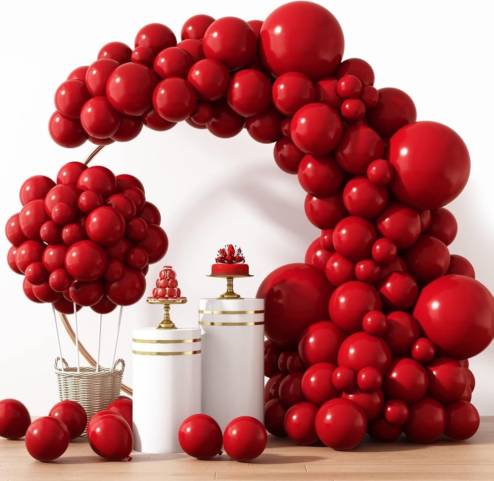 129pcs Premium Latex Different Sizes 18,12,10,5 Inches Balloons for Garland Arch