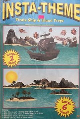 Pirate theme Party Supplies~Pirate Ship & Island Wall props
