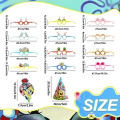SpongeBob Paper Glasses SpongeBob Party Decoration Blowouts Hat Photo Booth Prop