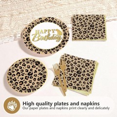 Animal Print Birthday Decorations Bundle