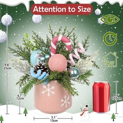 Christmas Centerpieces for Tables, Small Christmas Table Arrangements with Ce…
