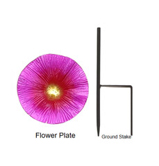 Sturdy Iron Flower Shaped Bird Feeder Bath for Garden Wildlife Support