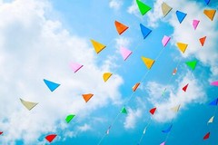 Car Dealer Supplies 300 Pcs Multicolor Pennant Banner Flags 375 Ft Nylon – Party