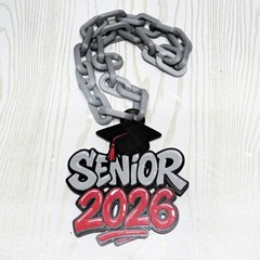 Senior 2026 Hype Chain Graduation Necklace Class of 2026 Accessory