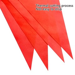 Red Pennant Banner Flags 100ft Triangle Bunting Party Carnival Decor 60 PCS