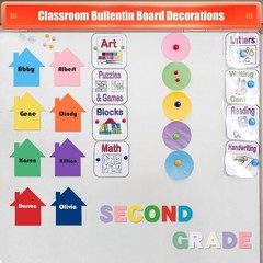 200 Pcs Assorted Color House Paper Cutouts Home Shape Die Cut for Classroom
