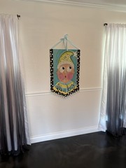 3D “It’s A Boy” Large Banner Lisa Frost Door Hanger Wall Art Painted Baby Shower
